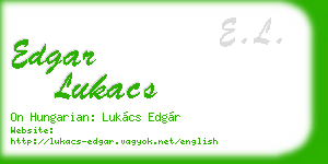 edgar lukacs business card